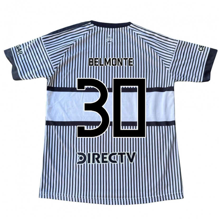 Danxen Kinder Tomás Belmonte #30 Weiß Schwarz Gelb Auswärtstrikot Trikot 2026/27 T-Shirt Schweiz