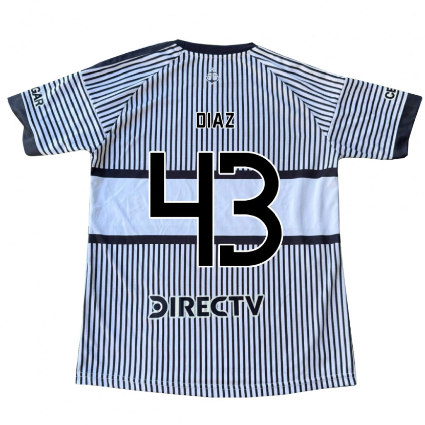 Danxen Kinder Tomas Diaz #43 Weiß Schwarz Gelb Auswärtstrikot Trikot 2026/27 T-Shirt Schweiz