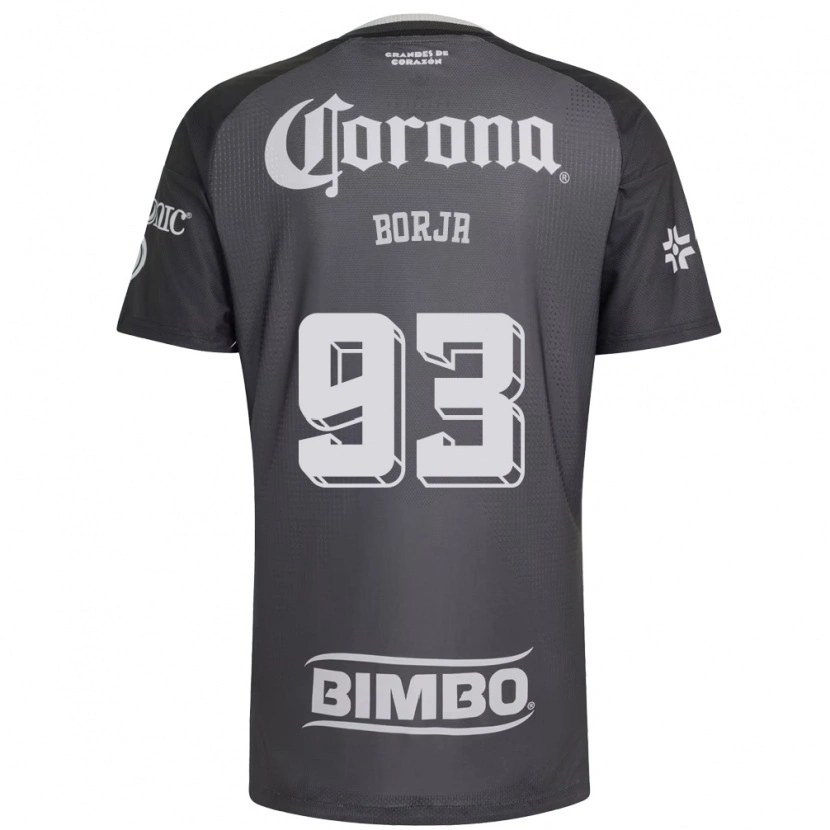 Danxen Kinder Miguel Borja #93 Grau Weiß Schwarz Auswärtstrikot Trikot 2026/27 T-Shirt Schweiz