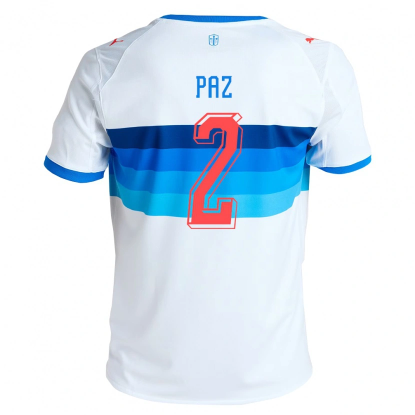 Danxen Herren Nehuen Paz #2 Weiß Himmelblau Heimtrikot Trikot 2026/27 T-Shirt Schweiz