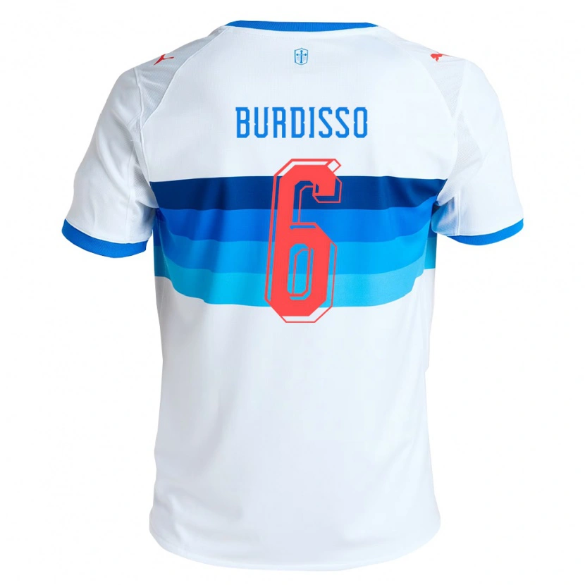 Danxen Herren Guillermo Burdisso #6 Weiß Himmelblau Heimtrikot Trikot 2026/27 T-Shirt Schweiz