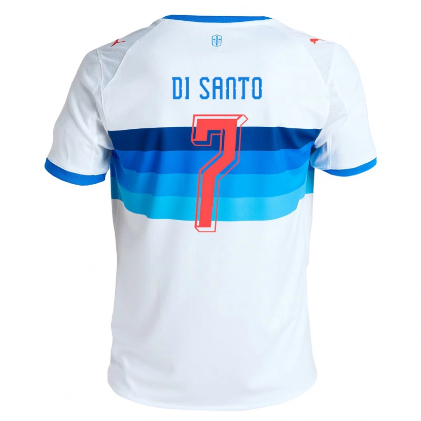 Danxen Herren Franco Di Santo #7 Weiß Himmelblau Heimtrikot Trikot 2026/27 T-Shirt Schweiz