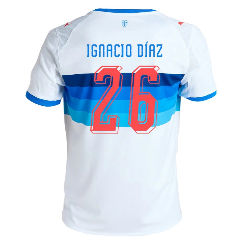 Danxen Herren Juan Ignacio Díaz #26 Weiß Himmelblau Heimtrikot Trikot 2026/27 T-Shirt Schweiz