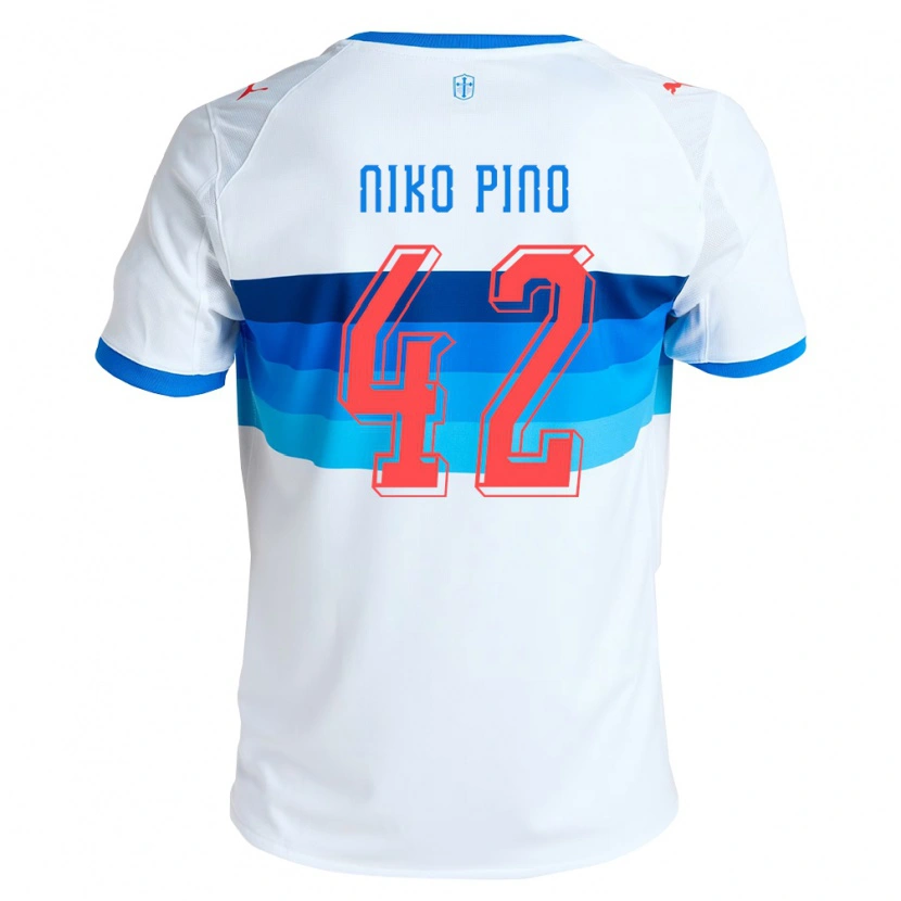 Danxen Herren Nickolas Pino #42 Weiß Himmelblau Heimtrikot Trikot 2026/27 T-Shirt Schweiz