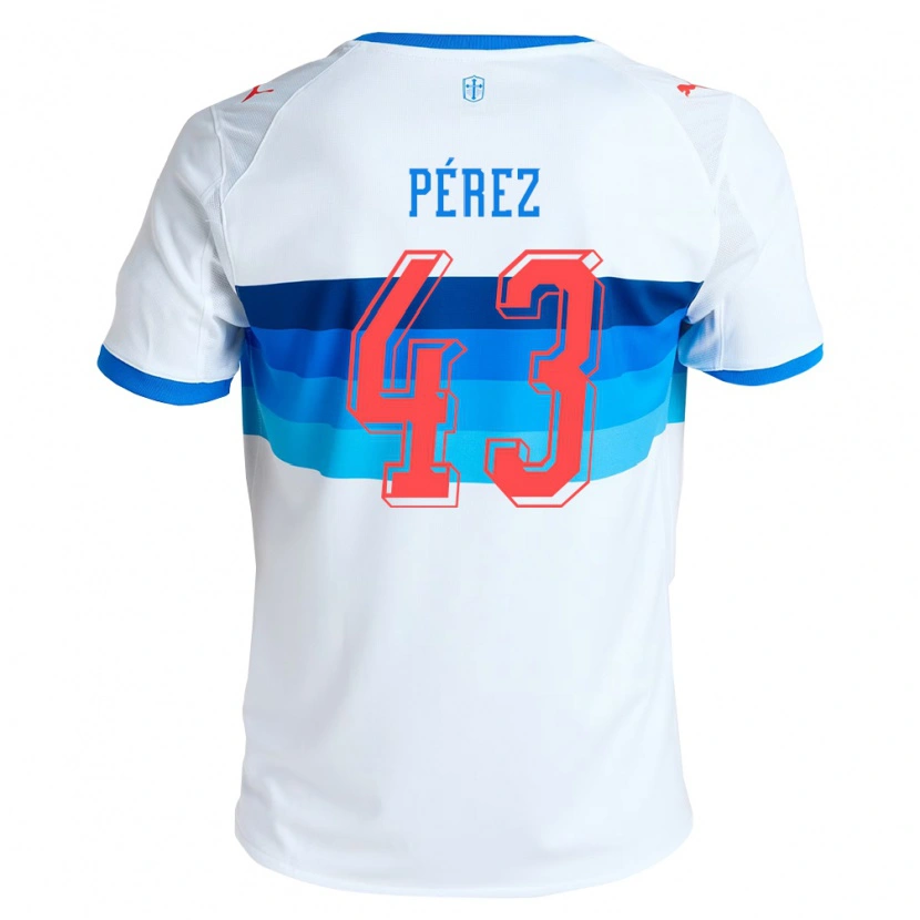 Danxen Herren Amaro Pérez #43 Weiß Himmelblau Heimtrikot Trikot 2026/27 T-Shirt Schweiz