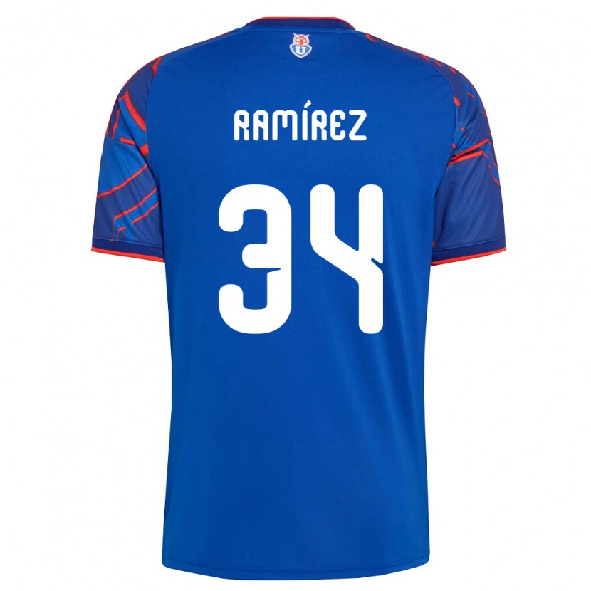 Danxen Herren Vicente Ramírez #34 Königsblau Rot Heimtrikot Trikot 2026/27 T-Shirt Schweiz