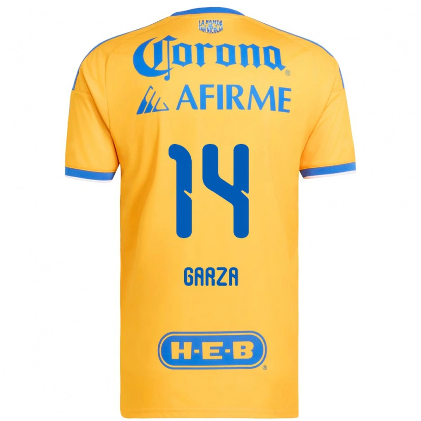 Danxen Herren Jesús Garza #14 Gelb Blau Heimtrikot Trikot 2026/27 T-Shirt Schweiz