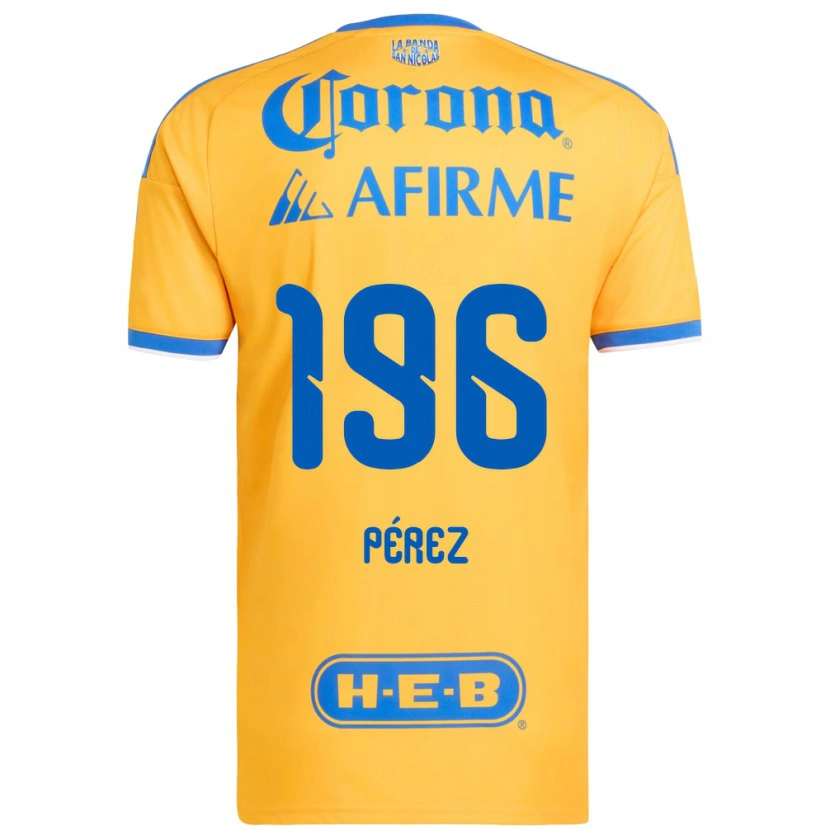 Danxen Herren Axel Pérez #196 Gelb Blau Heimtrikot Trikot 2026/27 T-Shirt Schweiz