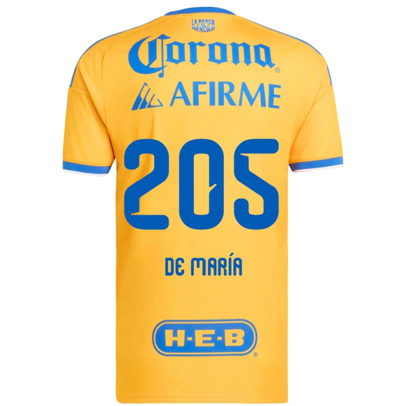 Danxen Herren Antonio De María Y Campos #205 Gelb Blau Heimtrikot Trikot 2026/27 T-Shirt Schweiz