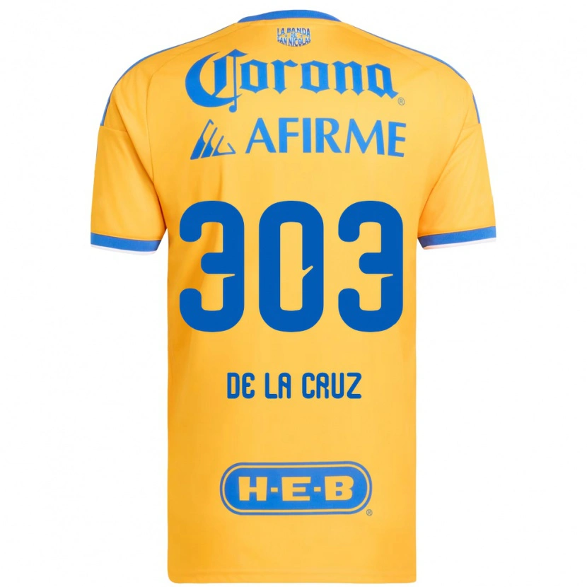 Danxen Herren Erick De La Cruz #303 Gelb Blau Heimtrikot Trikot 2026/27 T-Shirt Schweiz