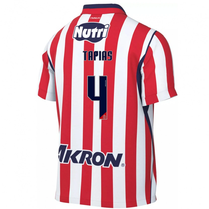 Danxen Herren Miguel Tapias #4 Rot Weiß Heimtrikot Trikot 2026/27 T-Shirt Schweiz