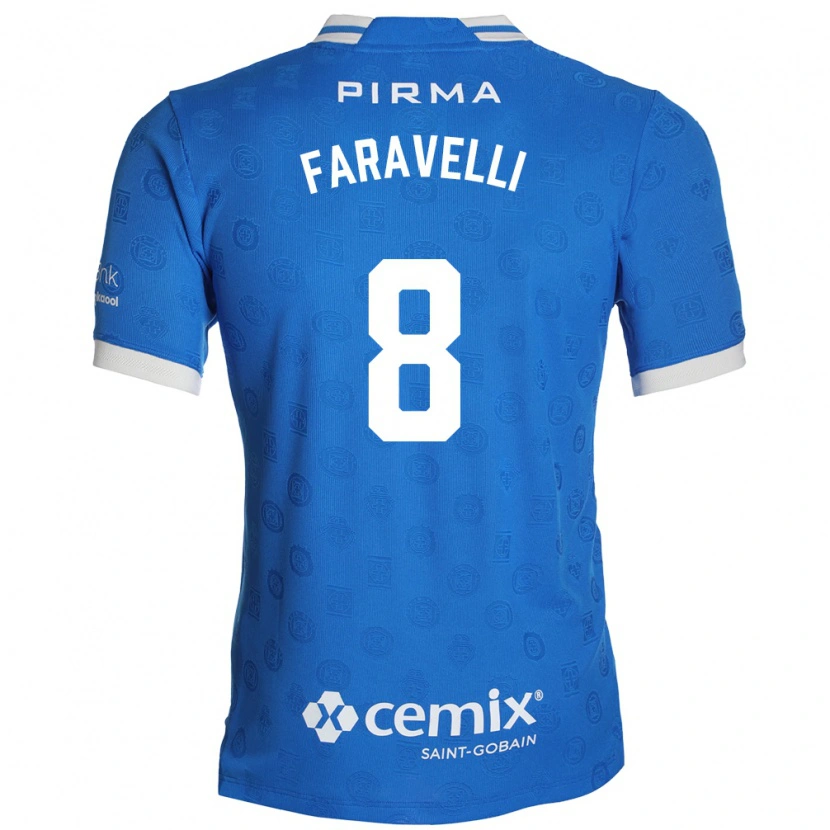 Danxen Herren Lorenzo Faravelli #8 Blau Weiß Rot Heimtrikot Trikot 2026/27 T-Shirt Schweiz