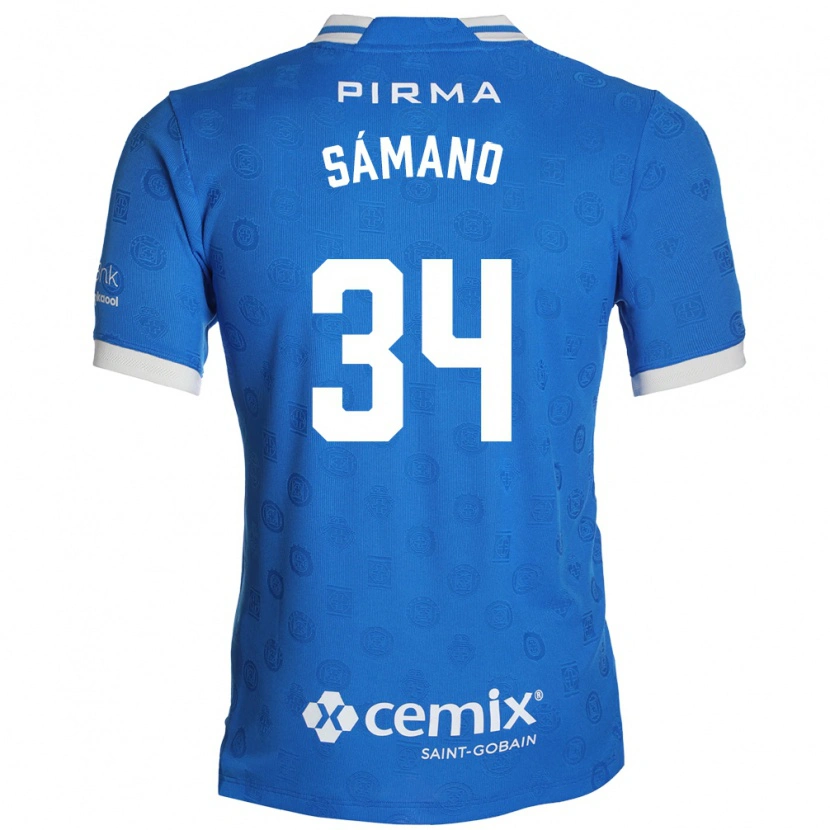 Danxen Herren Leonardo Sámano #34 Blau Weiß Rot Heimtrikot Trikot 2026/27 T-Shirt Schweiz