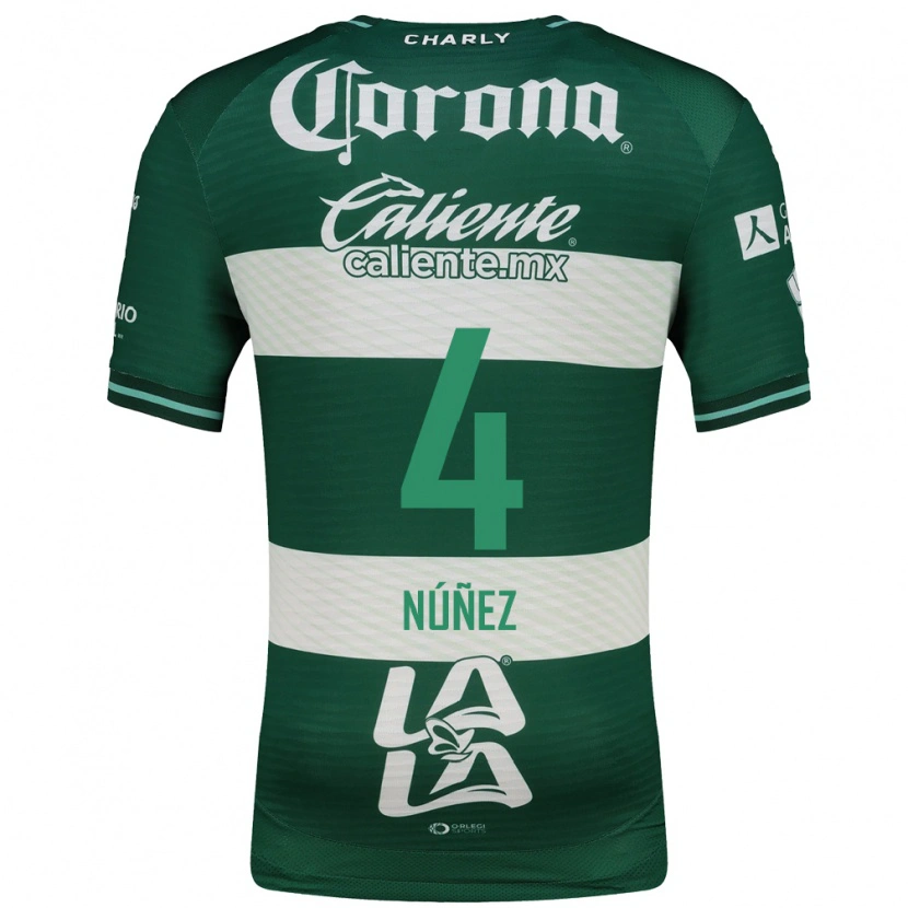 Danxen Herren Santiago Núñez #4 Grün Weiß Heimtrikot Trikot 2026/27 T-Shirt Schweiz