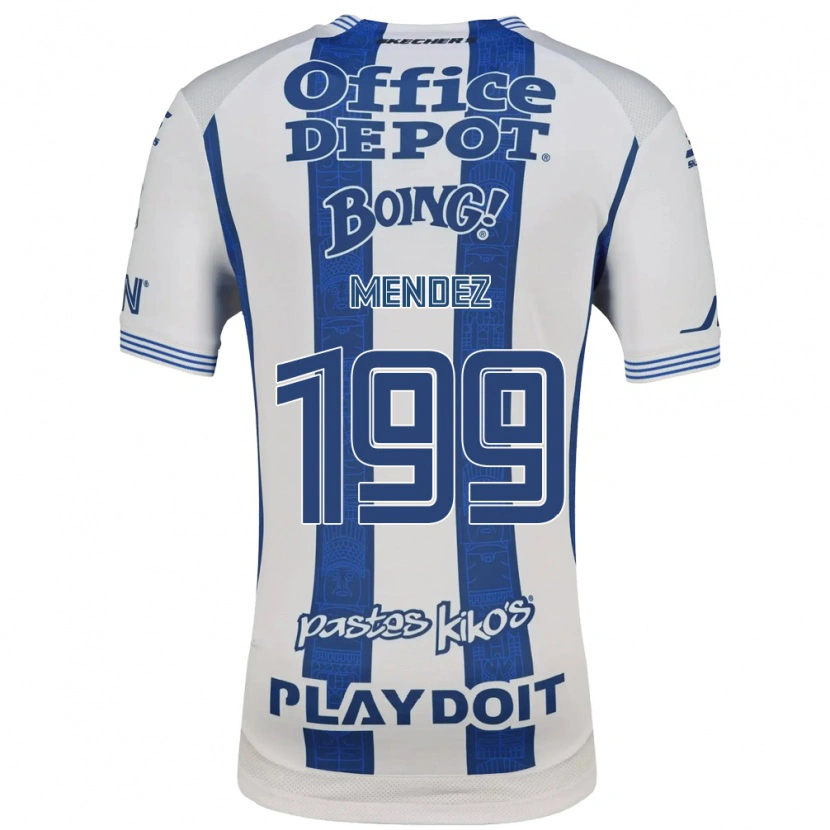 Danxen Herren Daniel Méndez #199 Weiß Marineblau Heimtrikot Trikot 2026/27 T-Shirt Schweiz