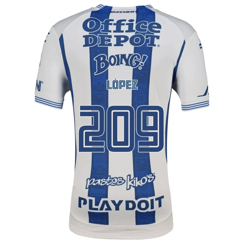 Danxen Herren Santiago López #209 Weiß Marineblau Heimtrikot Trikot 2026/27 T-Shirt Schweiz