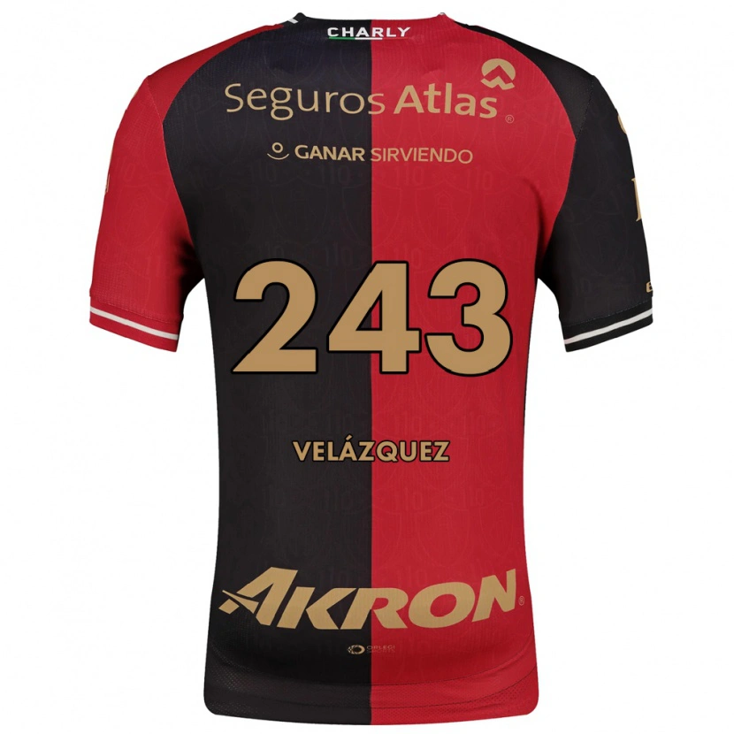 Danxen Herren Emilio Velázquez #243 Rot Schwarz Braun Heimtrikot Trikot 2026/27 T-Shirt Schweiz