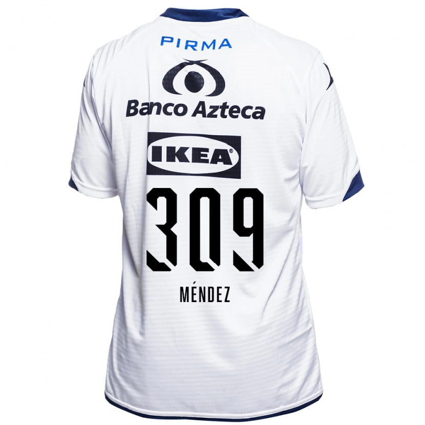 Danxen Herren Kevin Méndez #309 Weiß Schwarz Blau Heimtrikot Trikot 2026/27 T-Shirt Schweiz