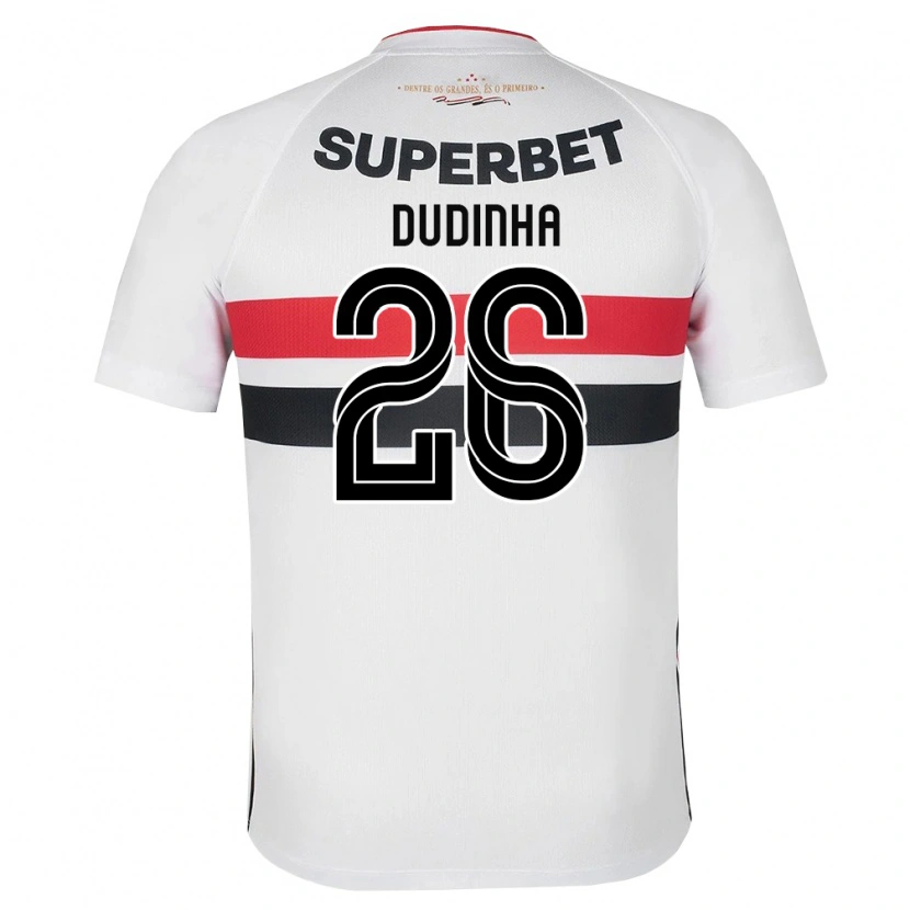 Danxen Herren Dudinha #26 Weiß Rot Schwarz Heimtrikot Trikot 2026/27 T-Shirt Schweiz