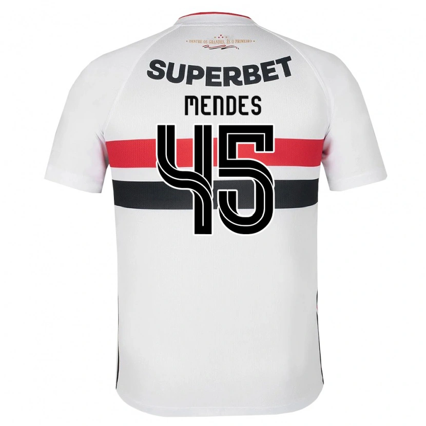 Danxen Herren Nathan Mendes #45 Weiß Rot Schwarz Heimtrikot Trikot 2026/27 T-Shirt Schweiz