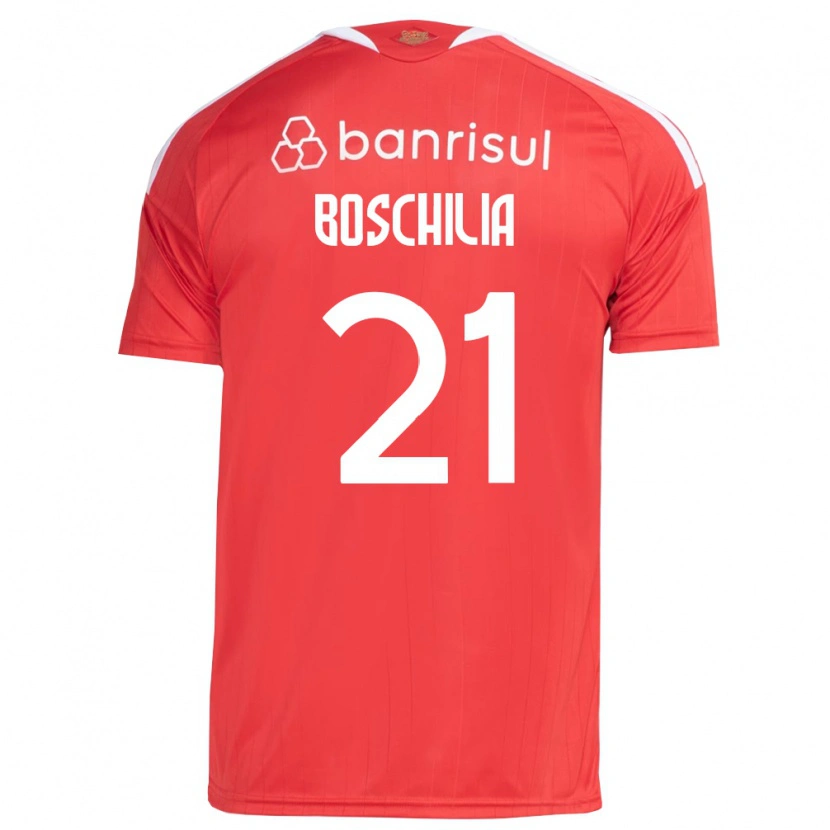 Danxen Herren Gabriel Boschilia #21 Rot Weiß Heimtrikot Trikot 2026/27 T-Shirt Schweiz