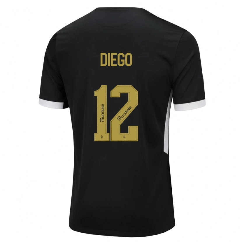 Danxen Herren Diego #12 Schwarz Weiß Gelb Heimtrikot Trikot 2026/27 T-Shirt Schweiz