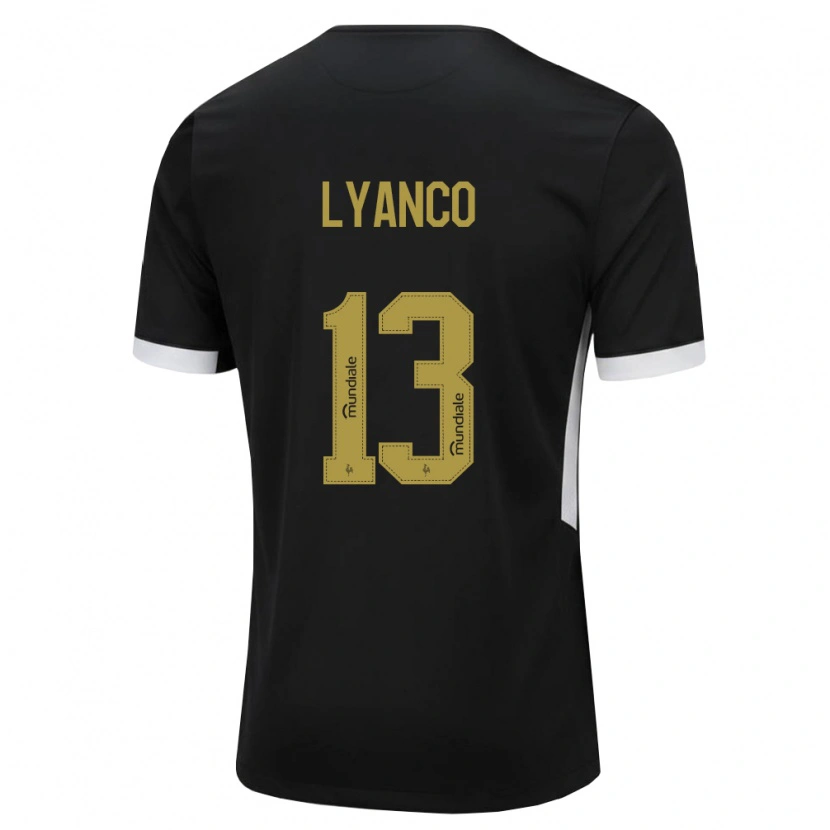 Danxen Herren Lyanco Evangelista Silveira Neves Vojnović #13 Schwarz Weiß Gelb Heimtrikot Trikot 2026/27 T-Shirt Schweiz