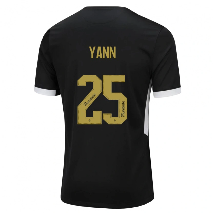 Danxen Herren Yann Neves #25 Schwarz Weiß Gelb Heimtrikot Trikot 2026/27 T-Shirt Schweiz