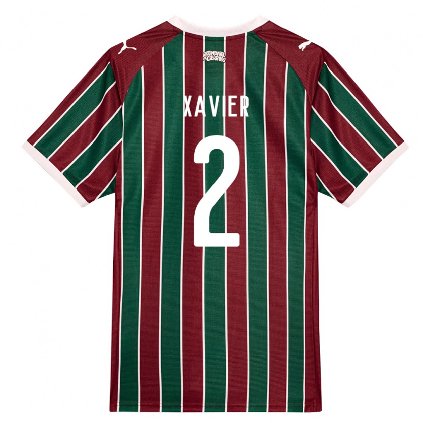 Danxen Herren Samuel Xavier #2 Grün Burgund Weiß Heimtrikot Trikot 2026/27 T-Shirt Schweiz