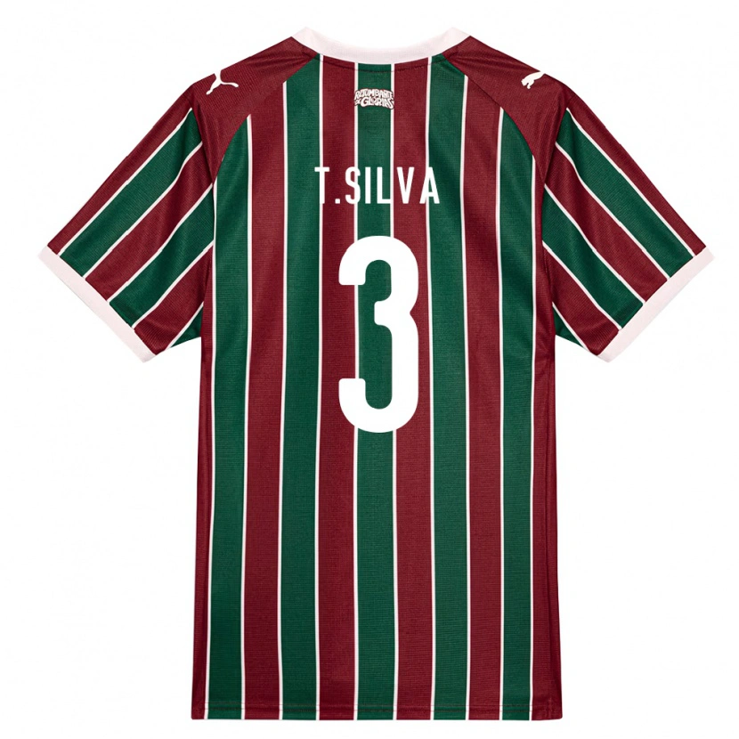 Danxen Herren Thiago Silva #3 Grün Burgund Weiß Heimtrikot Trikot 2026/27 T-Shirt Schweiz