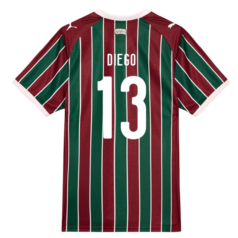 Danxen Herren Alysson Diego #13 Grün Burgund Weiß Heimtrikot Trikot 2026/27 T-Shirt Schweiz