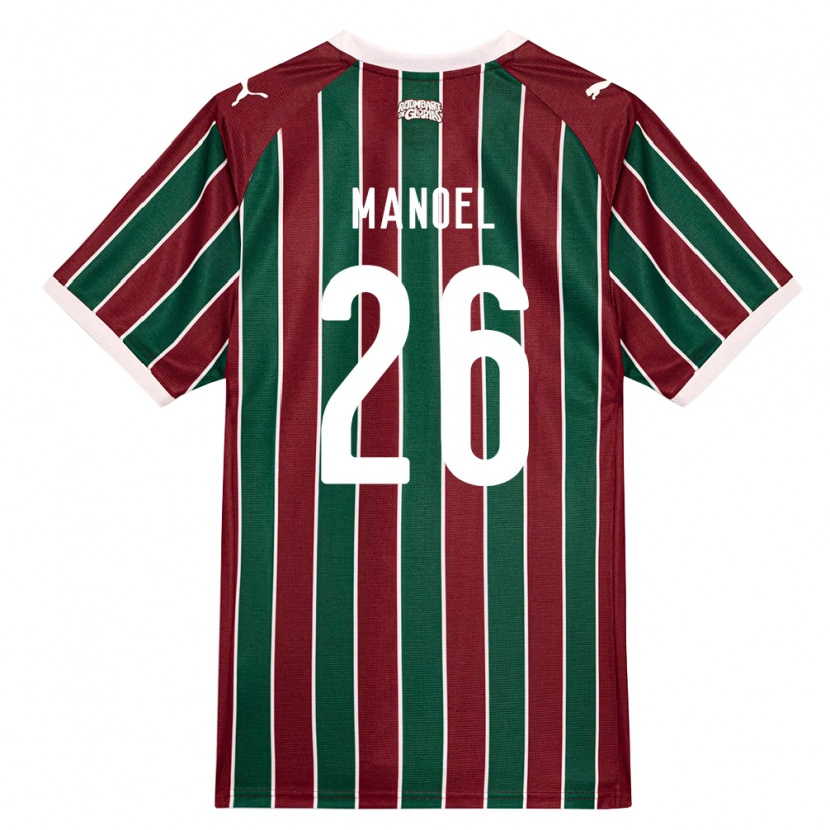 Danxen Herren Manoel #26 Grün Burgund Weiß Heimtrikot Trikot 2026/27 T-Shirt Schweiz