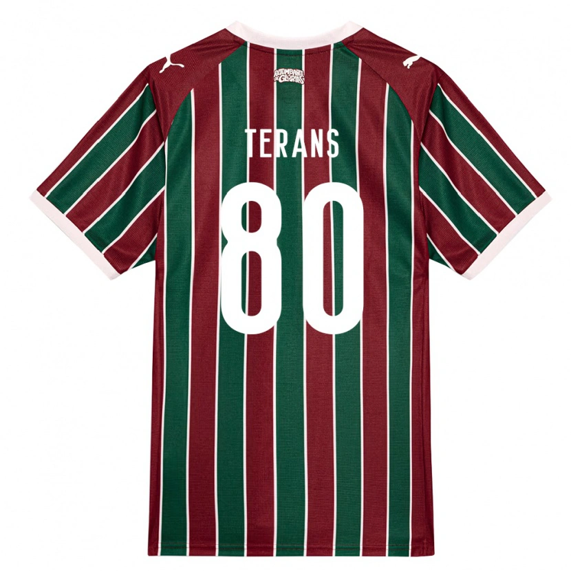 Danxen Herren David Terans #80 Grün Burgund Weiß Heimtrikot Trikot 2026/27 T-Shirt Schweiz