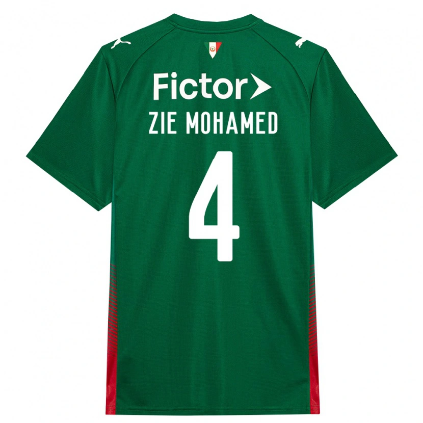 Danxen Herren Kone Zie Mohamed #4 Grün Rot Weiß Heimtrikot Trikot 2026/27 T-Shirt Schweiz