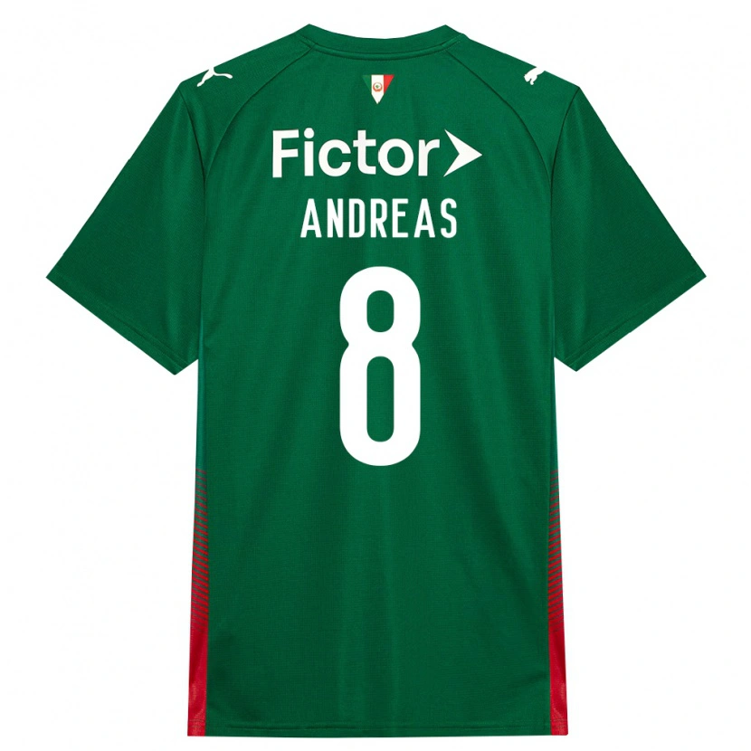 Danxen Herren Andreas Pereira #8 Grün Rot Weiß Heimtrikot Trikot 2026/27 T-Shirt Schweiz