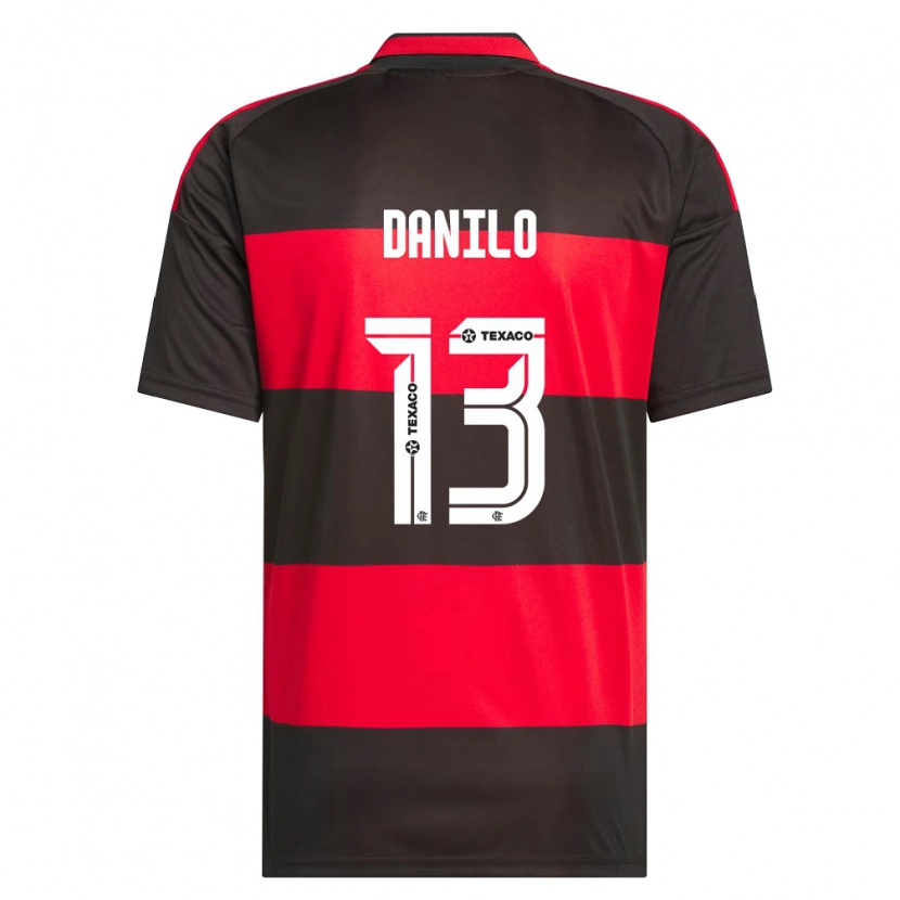 Danxen Herren Danilo Luiz Da Silva #13 Rot Schwarz Weiß Heimtrikot Trikot 2026/27 T-Shirt Schweiz