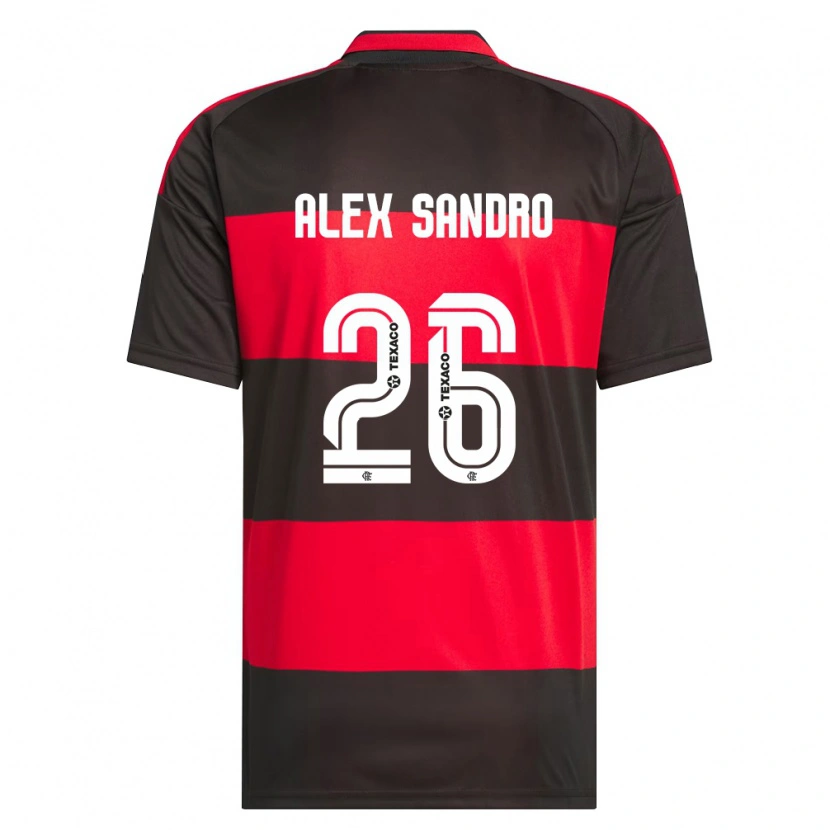 Danxen Herren Alex Sandro #26 Rot Schwarz Weiß Heimtrikot Trikot 2026/27 T-Shirt Schweiz