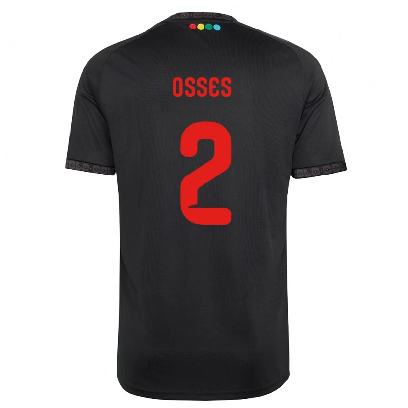 Danxen Herren Martina Osses #2 Schwarz Rot Auswärtstrikot Trikot 2026/27 T-Shirt Schweiz