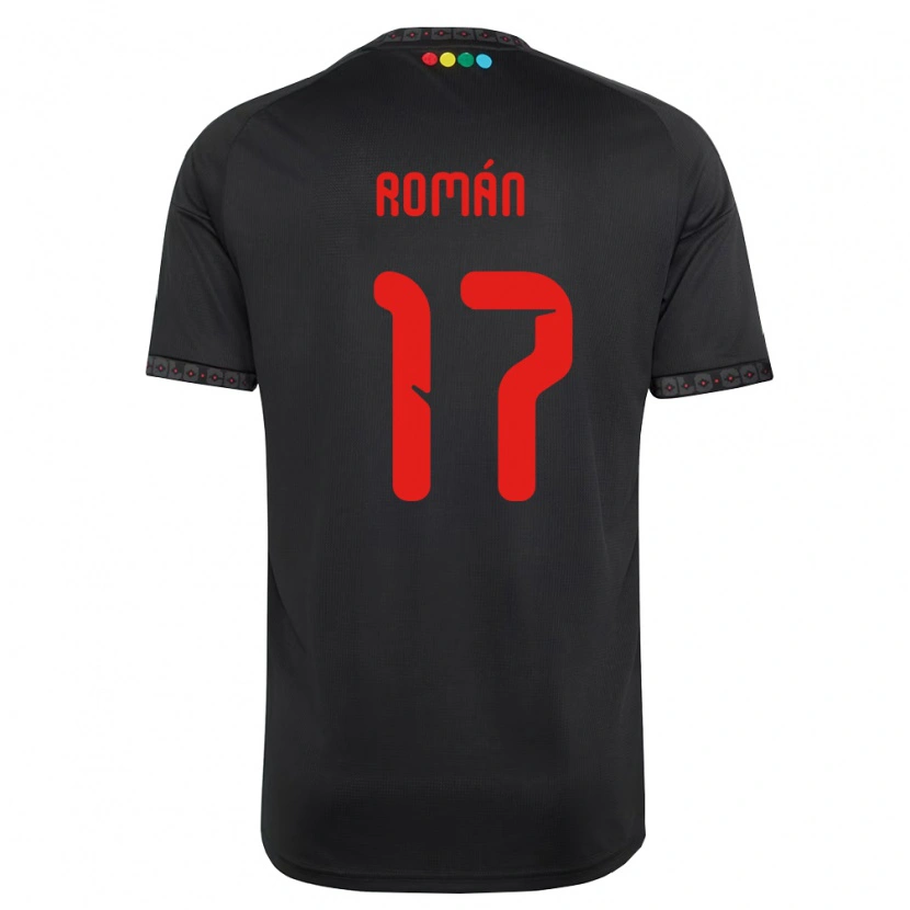 Danxen Herren Iván Román #17 Schwarz Rot Auswärtstrikot Trikot 2026/27 T-Shirt Schweiz