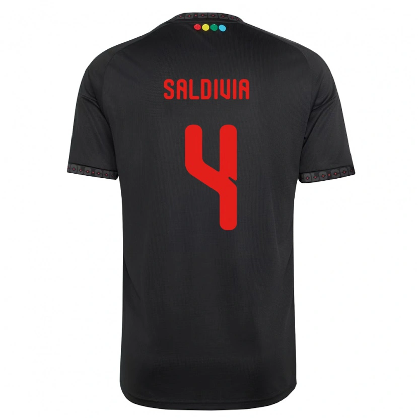 Danxen Herren Alan Saldivia #4 Schwarz Rot Auswärtstrikot Trikot 2026/27 T-Shirt Schweiz