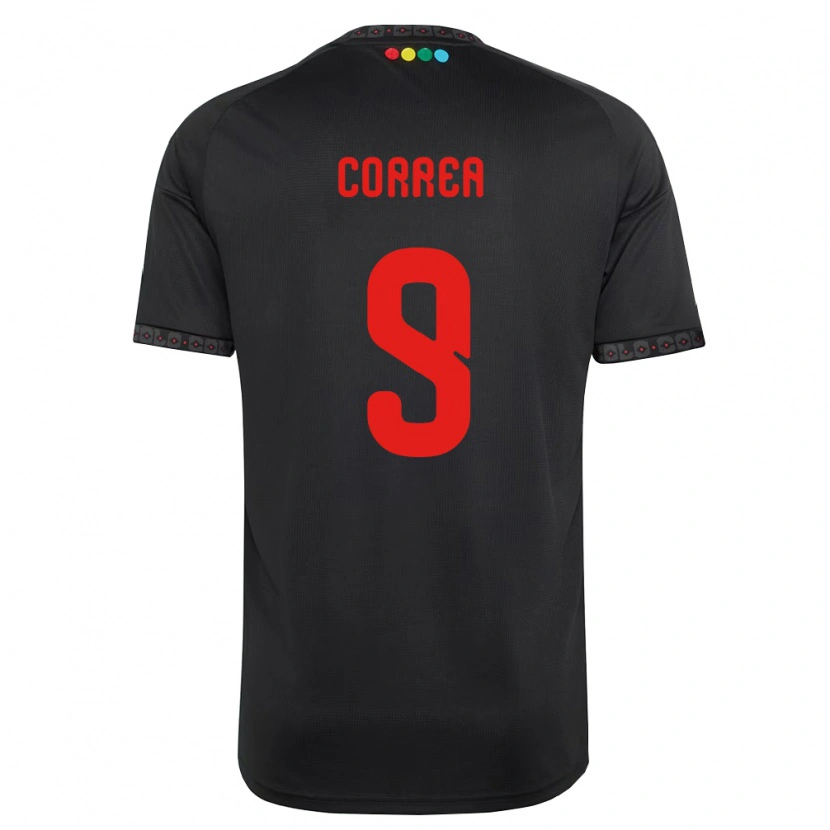 Danxen Herren Javier Correa #9 Schwarz Rot Auswärtstrikot Trikot 2026/27 T-Shirt Schweiz