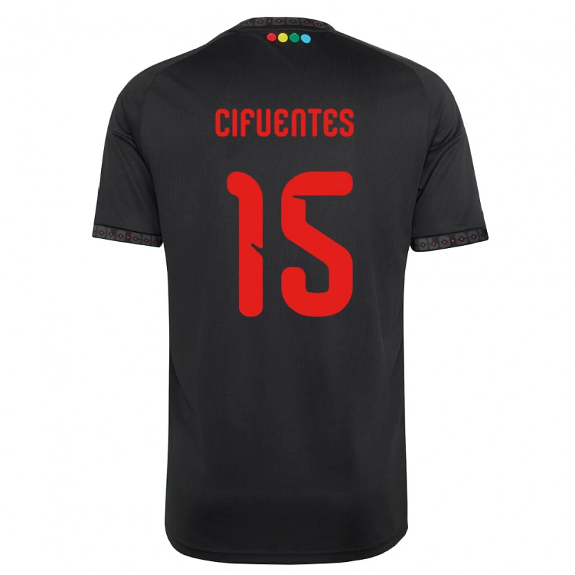Danxen Herren Anaís Cifuentes #15 Schwarz Rot Auswärtstrikot Trikot 2026/27 T-Shirt Schweiz