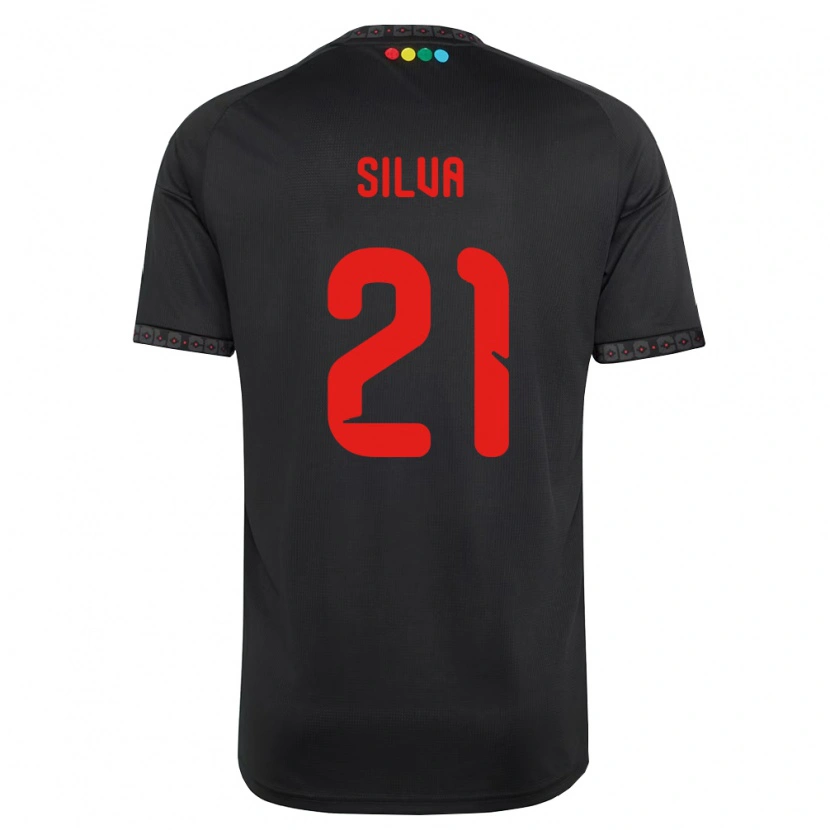 Danxen Herren Agustin Silva #21 Schwarz Rot Auswärtstrikot Trikot 2026/27 T-Shirt Schweiz
