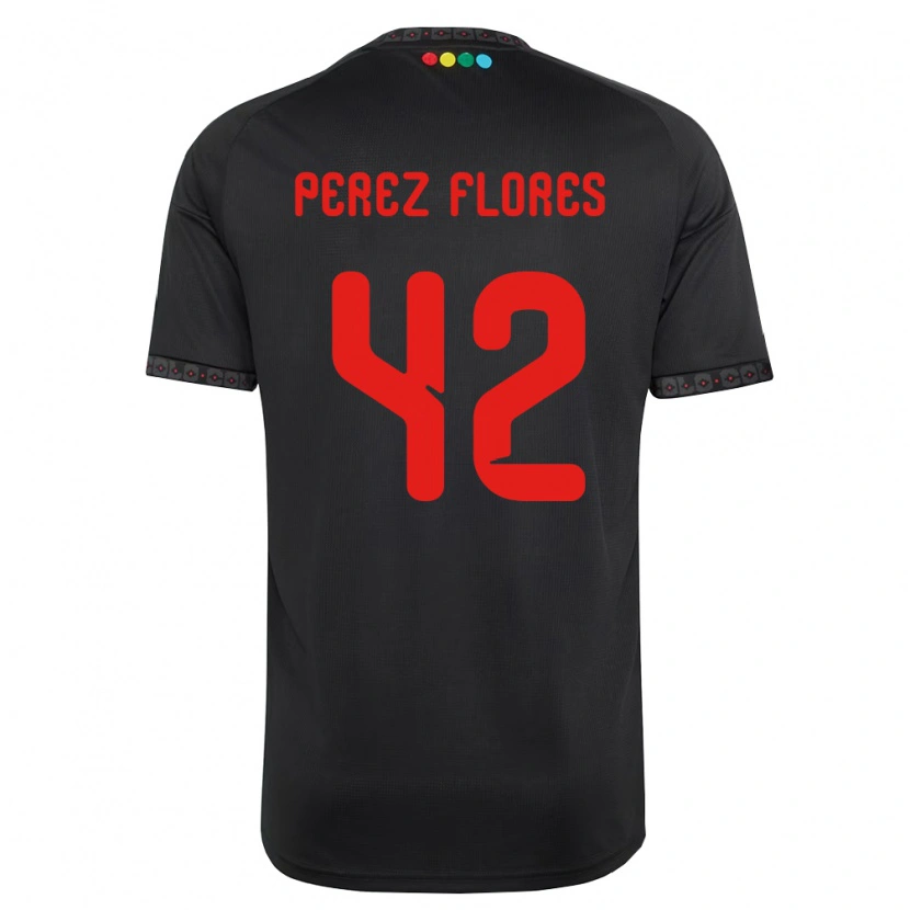Danxen Herren Benjamín Pérez #42 Schwarz Rot Auswärtstrikot Trikot 2026/27 T-Shirt Schweiz