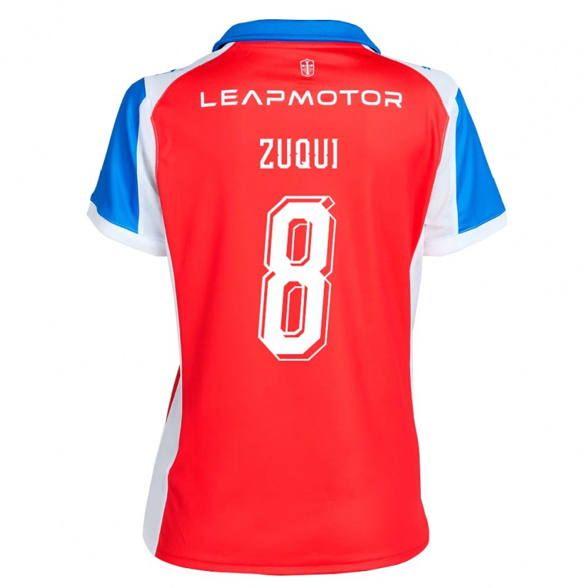 Danxen Herren Fernando Zuqui #8 Rot Blau Auswärtstrikot Trikot 2026/27 T-Shirt Schweiz