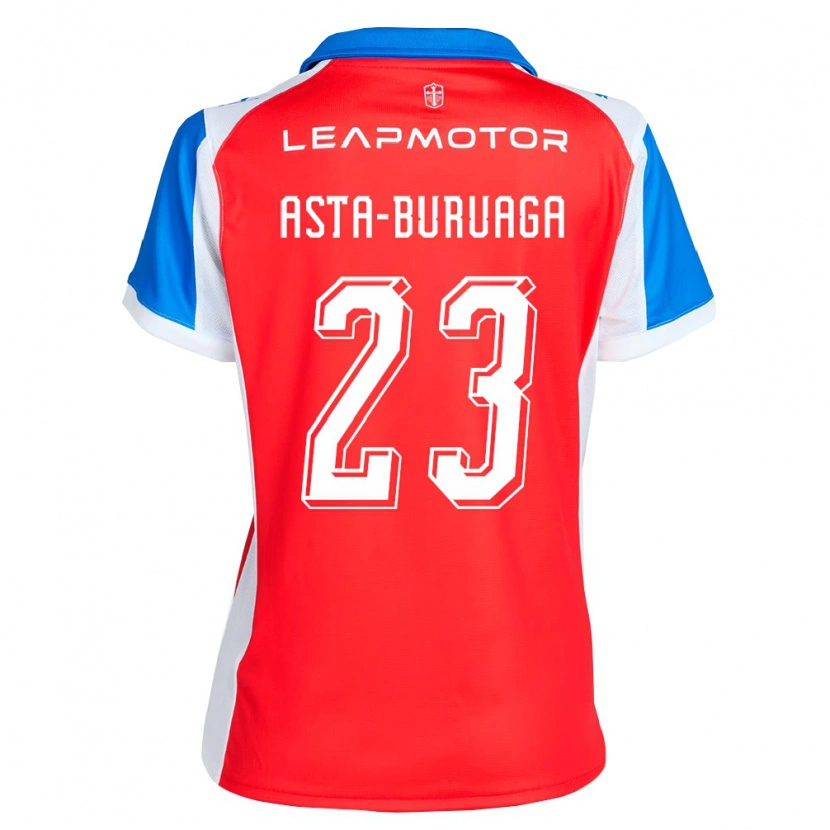Danxen Herren Tomás Asta-Buruaga #23 Rot Blau Auswärtstrikot Trikot 2026/27 T-Shirt Schweiz