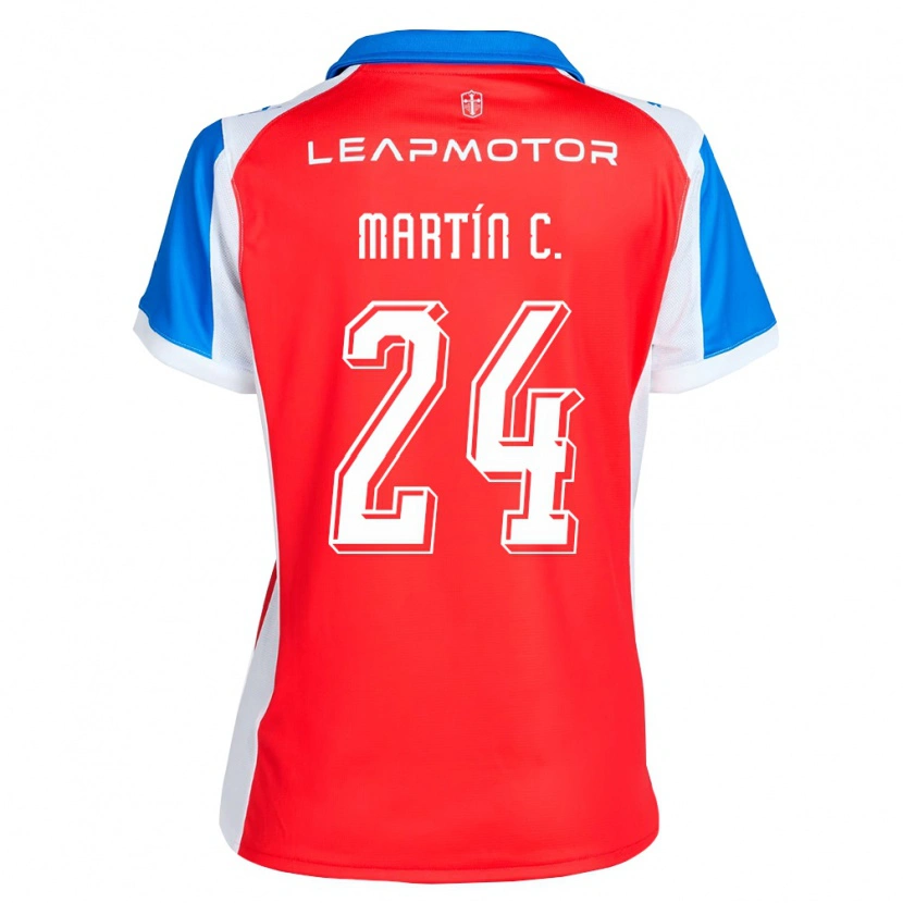 Danxen Herren Martín Contreras #24 Rot Blau Auswärtstrikot Trikot 2026/27 T-Shirt Schweiz