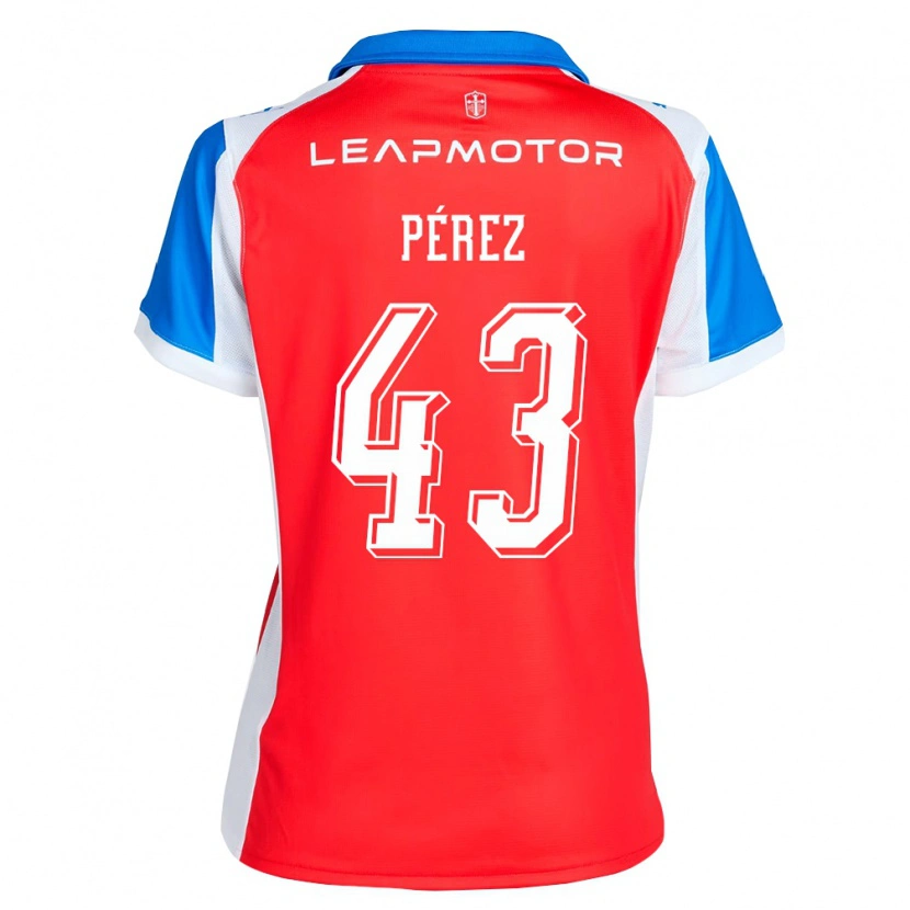 Danxen Herren Amaro Pérez #43 Rot Blau Auswärtstrikot Trikot 2026/27 T-Shirt Schweiz