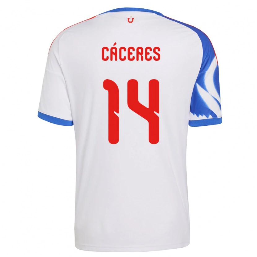 Danxen Herren Franco Cáceres #14 Weiß Marineblau Auswärtstrikot Trikot 2026/27 T-Shirt Schweiz