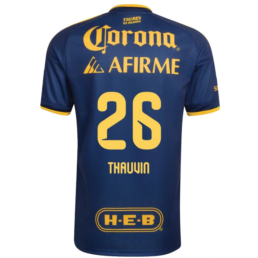 Danxen Herren Florian Thauvin #26 Königsblau Gelb Auswärtstrikot Trikot 2026/27 T-Shirt Schweiz